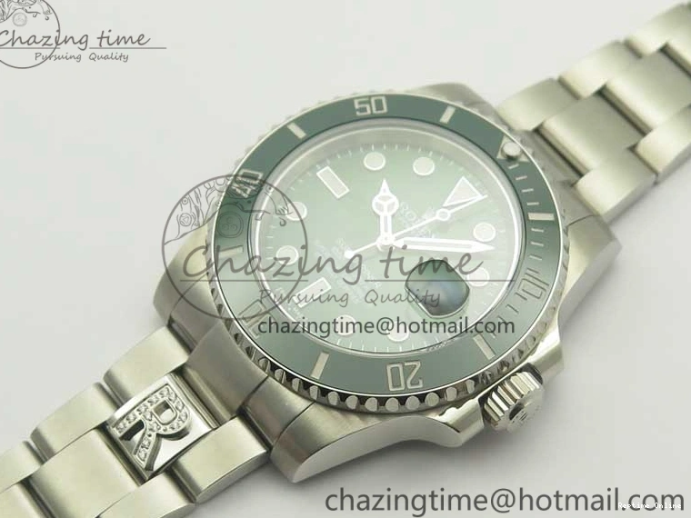 0128 Submariner 116610 LV Green Ceramic DJF 1:1 Best Edition on SS Bracelet SA3135( Free R Cover) Versatile 3357